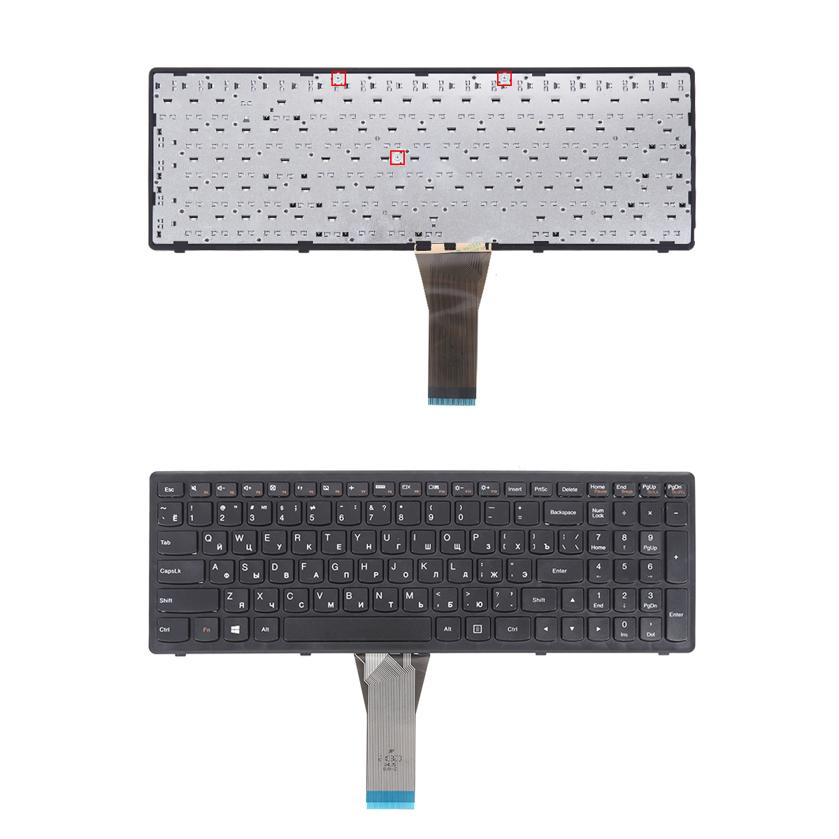 Picture of New Replacement Laptop Keyboard For LENOVO G500S S500 Flex 15 BLACK FRAME BLACK (Without Foil,Win8)OEM RU Layout